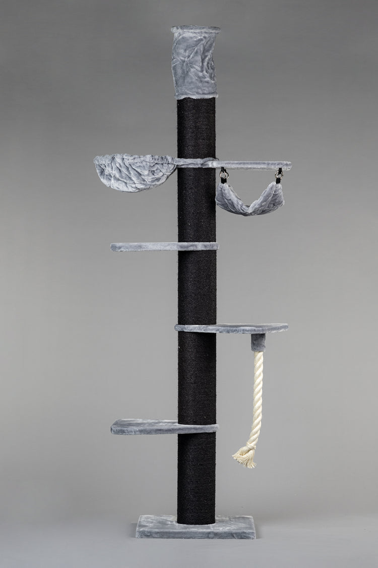 Albero tiragraffi Maine Coon Tower Blackline Crown (Grigio Chiaro)