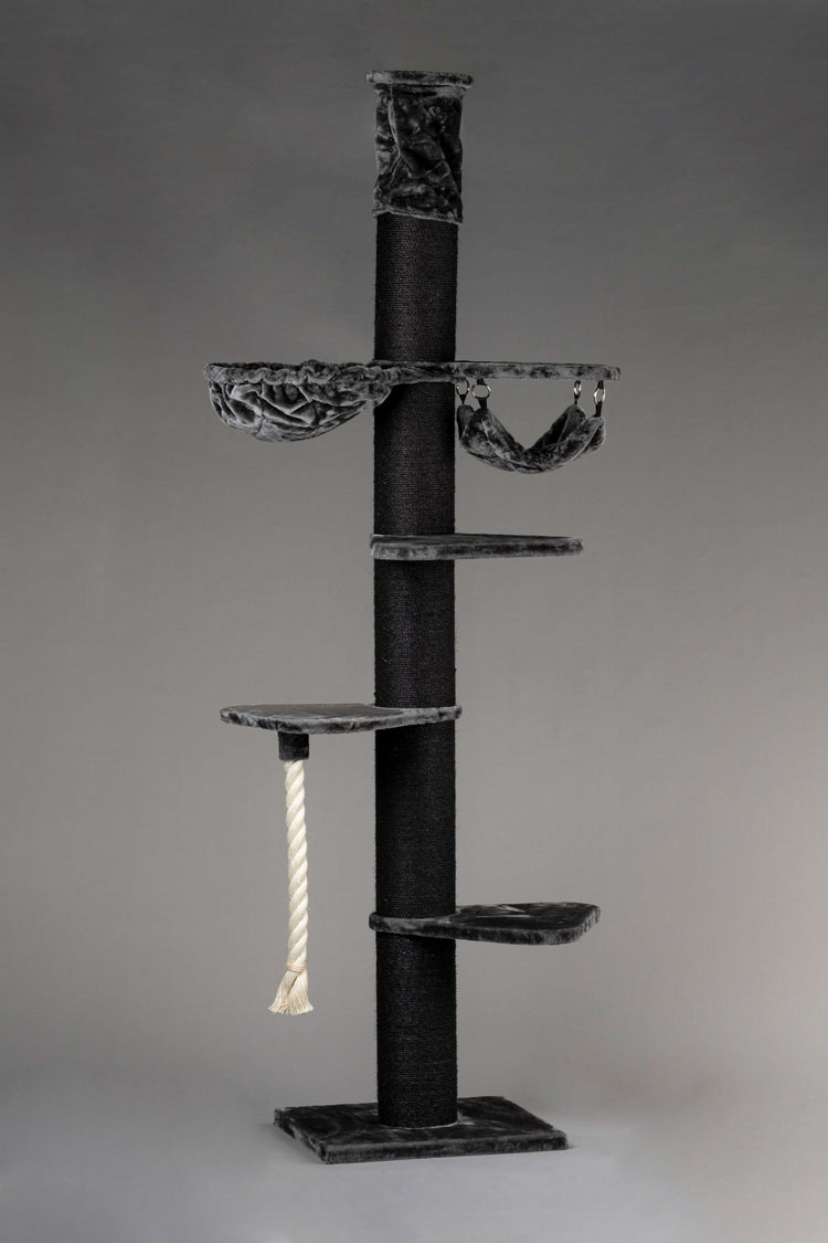 Albero tiragraffi Maine Coon Tower Blackline Crown (Grigio Scuro)