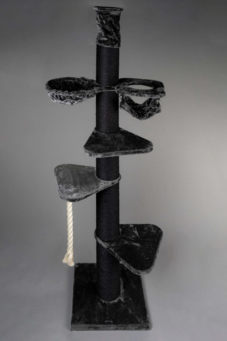 Albero tiragraffi Maine Coon Tower Blackline Crown (Grigio Scuro)